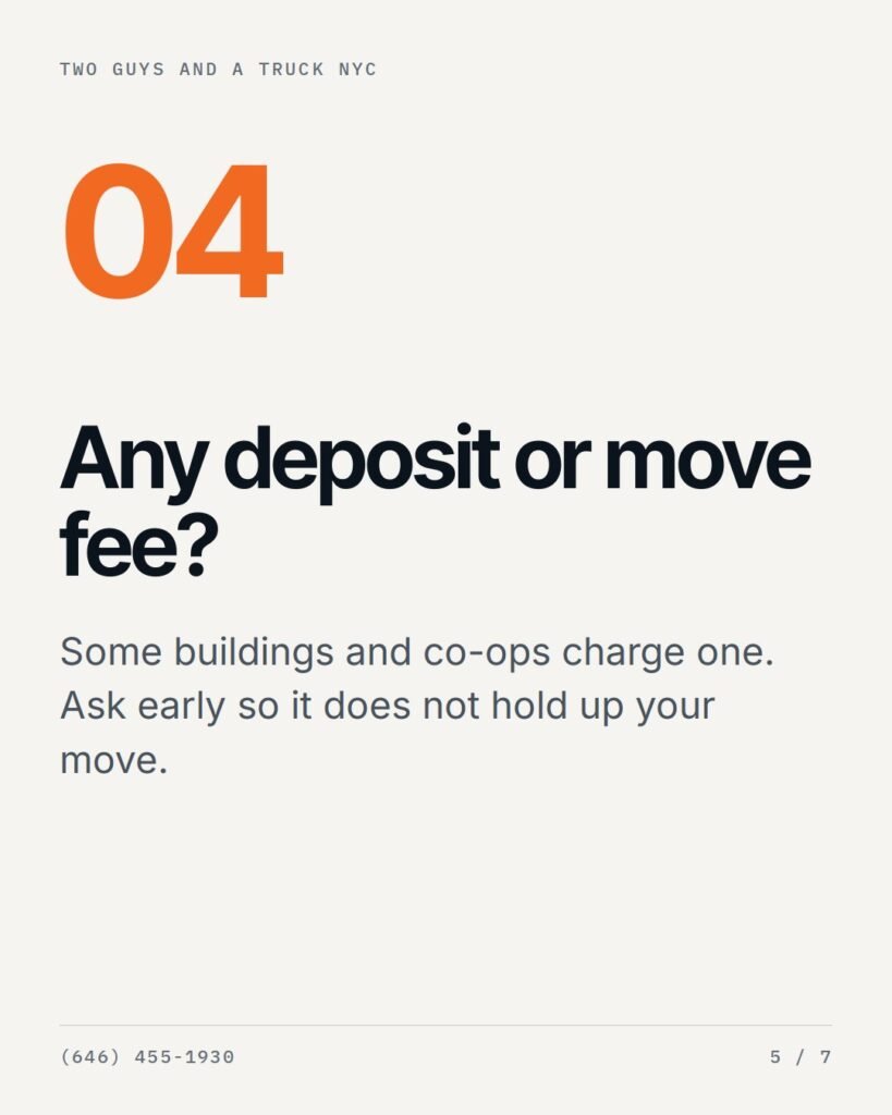 Is there a deposit or move fee?